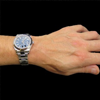 Montre Rolex Oyster Datejust II Homme Acier de 2015. Cadran Bleu. Ref : 116300 .