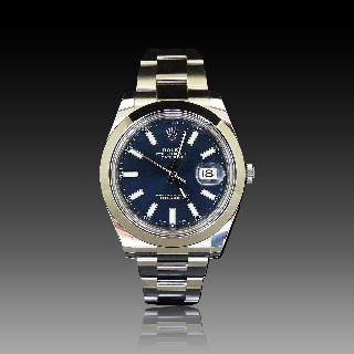 Montre Rolex Oyster Datejust II Homme Acier de 2015. Cadran Bleu. Ref : 116300 .