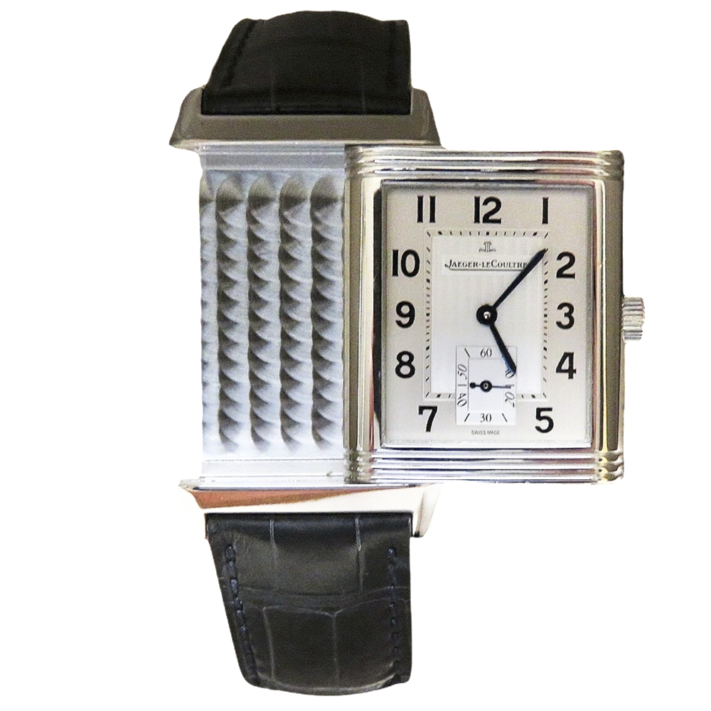 Montre Jaeger LeCoultre Reverso Grande Taille Acier Mécanique de 2009.