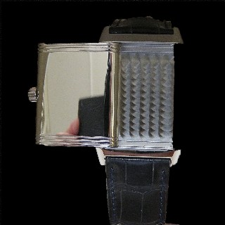 Montre Jaeger LeCoultre Reverso Grande Taille Acier Mécanique de 2009.