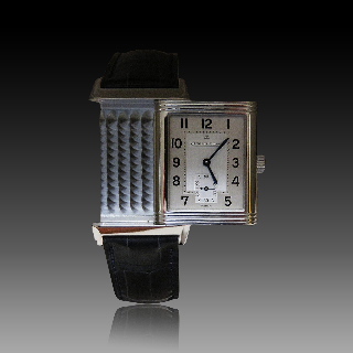 Montre Jaeger LeCoultre Reverso Grande Taille Acier Mécanique de 2009.