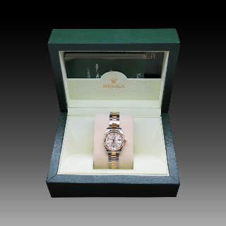 Montre Rolex Oyster Datejust Dame en Or jaune 18k et Acier de 2007