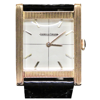 Montre Jaeger LeCoultre Vintage Guillochée Or 18k mécanique Vers 1950.