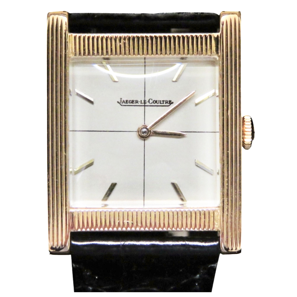 Montre Jaeger LeCoultre Vintage Guillochée Or 18k mécanique Vers 1950.