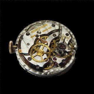 Montre Jaeger LeCoultre Vintage Ronde Dame Or rose 18k mécanique Vers 1950.