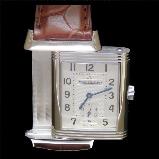 Montre Jaeger LeCoultre Reverso Grande Taille Acier Mécanique de 2009.