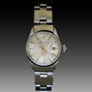 Montre Rolex Oyster Date Lady en Acier de 1966. Ref : 6516 .
