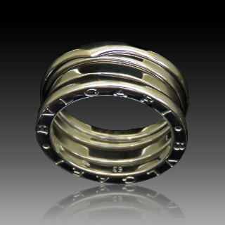 Bague Bulgari en Or Gris 18 Cts modèle "B-Zero-1" .Taille 53.  