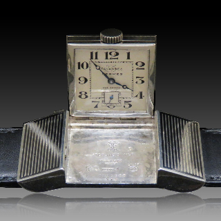 Boucle ceinture Tavannes pour Hermes en Argent transformée en Montre bracelet vers 1930.