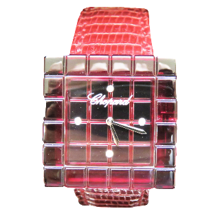 Montre Chopard Ice Cube Be Mad Série Limitée quartz Résine rouge.