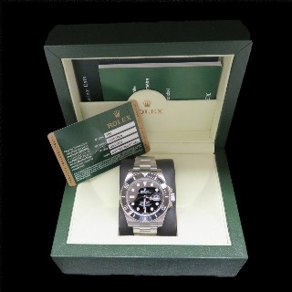  Montre Rolex Submariner Céramique Acier Ref : 116210 de 2012. Boite - Papiers