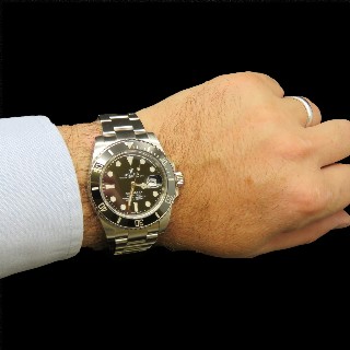  Montre Rolex Submariner Céramique Acier Ref : 116210 de 2012. Boite - Papiers