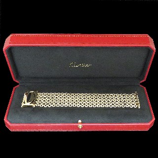 Bracelet Cartier Penelope Double C 5 rangs vers 1998 Or jaune 18K . 