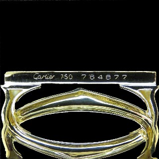 Bracelet Cartier Penelope Double C 5 rangs vers 1998 Or jaune 18K . 