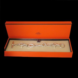 Bracelet Hermes Collection Alea Grand modèle en Argent.