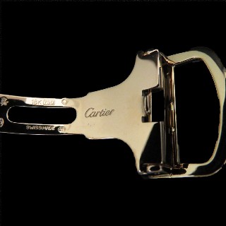 Boucle déployante Cartier Or rose et jaune 18k massif en 18mm. Prix neuf : 1750€