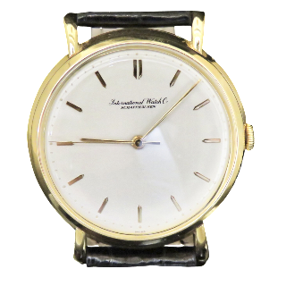 Montre IWC Vintage Homme en Or jaune 18k Mécanique Vers 1950.