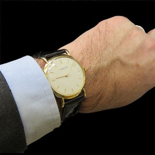 Montre IWC Vintage Homme en Or jaune 18k Mécanique Vers 1950.