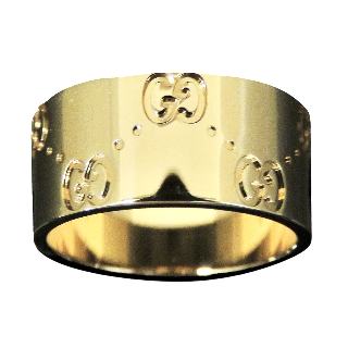 Bague Gucci "Icon" en or jaune 18k massif . Taille 52 . Bague Gucci "Icon" en or jaune 18k massif . Taille 52 .