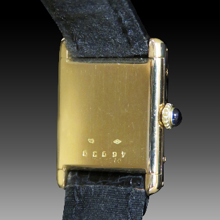 Montre Cartier Dame "Tank Louis Cartier " Or Jaune 18k Vers 1976 Mécanique  