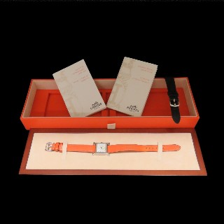 Montre Hermes Heure H Dame Petit modèle Quartz de 2011. Boite-Papiers.