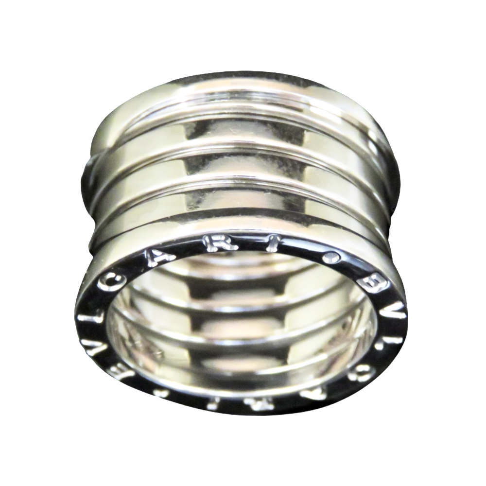 Bague Bulgari en Or Gris 18 Cts 5 rangs modèle "B-Zero-1" Taille 55.  