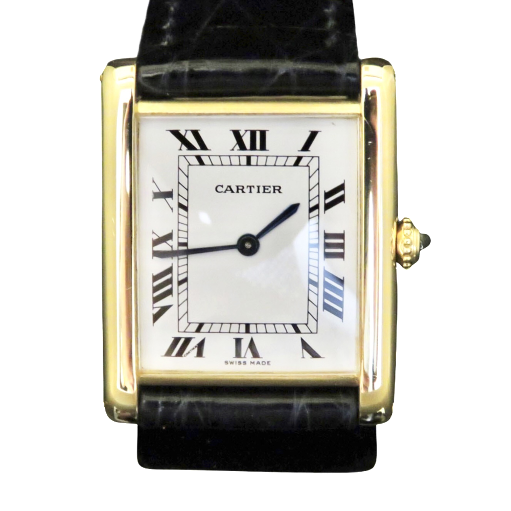 Montre Cartier "Tank Louis Cartier "Extraplate Or Jaune 18k Vers 1980 Mécanique  