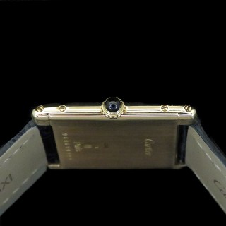 Montre Cartier "Tank Louis Cartier "Extraplate Or Jaune 18k Vers 1980 Mécanique Montre Cartier "Tank Louis Cartier "Extraplate Or Jaune 18k Vers 1980 Mécanique