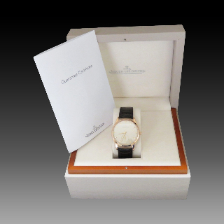 Montre Jaeger LeCoultre Ultra Thin Master Or rose 18k . 40 mm. Automatique de 2009. Full set.