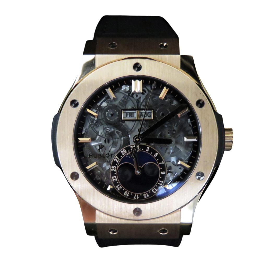 Montre Hublot Aerofusion Moonphase Or Rose 18k automatique.  