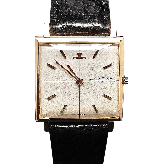 Montre Jaeger LeCoultre Vintage Carrée Or 18k mécanique Vers 1960.