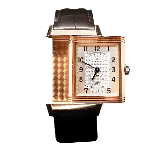 Montre Jaeger LeCoultre Reverso 986 Duodate Or rose 18k Mécanique de 2012.