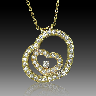 Chaine Pendentif Chopard Happy Spirit Or jaune 18k Diamants de 2003