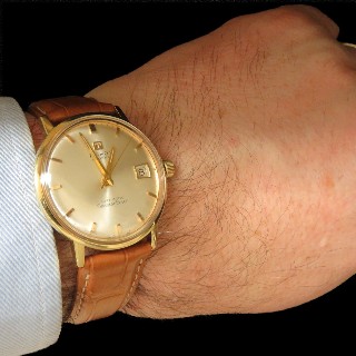 Montre Tissot Visiodate Vintage Homme en Or 18k automatique Vers 1960