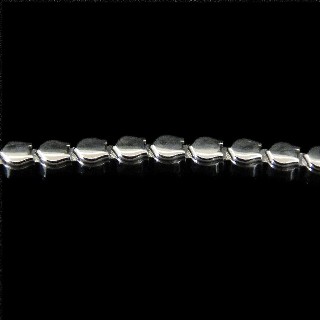 Bracelet Cartier "C" ligne Diamants brillants 1,63 Cts Or gris 18k.18 cm de 2014