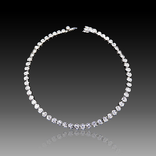Bracelet Cartier "C" ligne Diamants brillants 1,63 Cts Or gris 18k de 2014