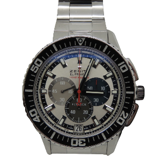 Montre Zenith Stratos Flyback automatique  El Primero en Acier de 2016  