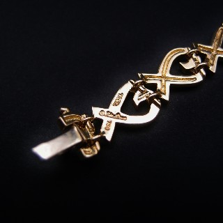 Bracelet Tiffany & Co  "Loving Heart"  Or Jaune 18k.