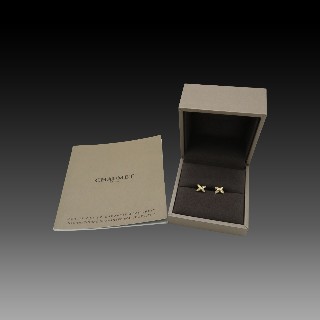 Boucles Oreilles  Chaumet "Jeu de Liens " or jaune 18k diamants vde 2009