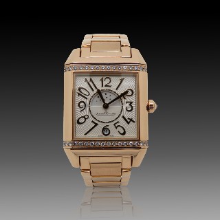 Montre Jaeger LeCoultre Reverso Squadra Lady Duetto Or rose 18k automatique de 2015