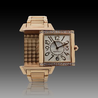 Montre Jaeger LeCoultre Reverso Squadra Lady Duetto Or rose 18k automatique de 2015