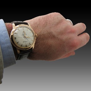  Montre Omega Seamaster Or rose 18K de 1953. 34 mm. Automatique.