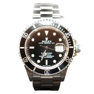Montre Rolex Submariner Date Homme Acier de 2009.  Boite-Papiers. 