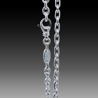 Collier Pendentif  Chaumet Coeur "Lien" or gris 18k diamants vers 2000