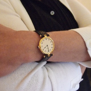 Montre Cartier Homme "Must Ronde" Vermeil Vers 1990. Quartz