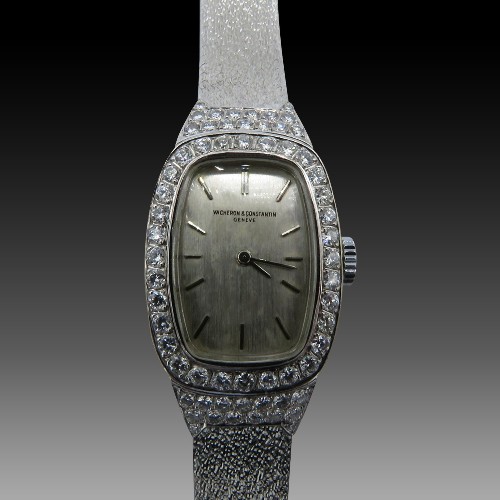 Montre Dame Or Blanc Et Diamants - Mécanique (Occasion)