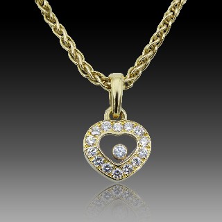 Chaine Pendentif Chopard Happy Diamonds Or jaune 18k Diamants vers 2003