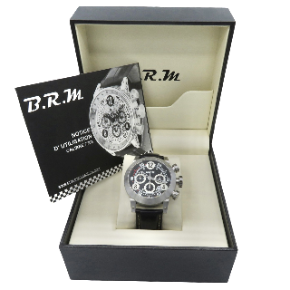 Montre BRM en Acier V8-44 Campione Chronographe Automatique de 2006. Full set.