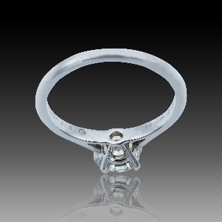 Solitaire Cartier Platine, Diamant 0,70 ct H-VS1 (GIA)  Vers 2009. Taille 53.