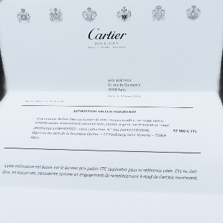 Montre Cartier Ballon Bleu GM Or rose 18K massif Diamants vers 2013 Automatique
